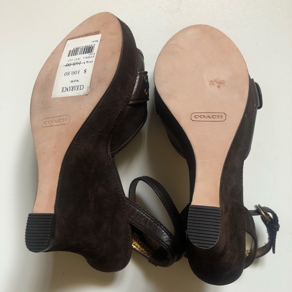Coach wedges size 6.5 width medium (brand new) - Picture 6 of 7